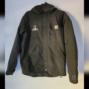 Carhartt Storm Defender Waterproof Hooded Jacket - Green (Men’s Small)